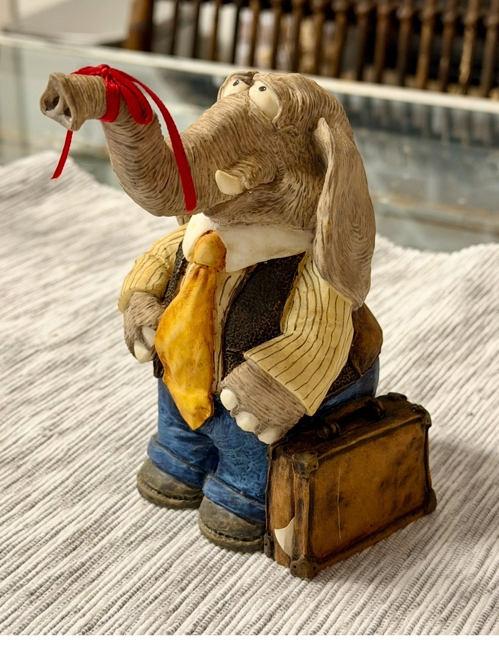 Vintage “Old Funt” Elephant Figurine 1995 Keith Sandulak Funks, L.E. Funt Resin
